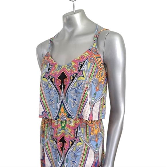 🪻BOGO🪻 Peach Love California Maxi Dress Size Medium Hippy‎ Boho - Picture 1 of 12